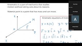 4092024 Lecture Kinematics [upl. by Elamrej]