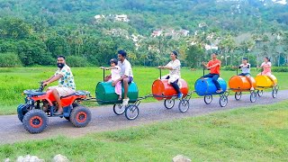 Toy Train With Barrel  ബാരൽ കൊണ്ടൊരു ട്രെയിൻ  M4 Tech [upl. by Rolyab]