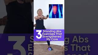 3 Standing Abs Exercises that Strengthened My Core ✨ shorts [upl. by Eisoj]