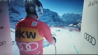 Marco Odermatt Abfahrt Wengen 2024 [upl. by Ecinereb]