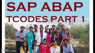 Mastering SAP ABAP Tcodes Your Ultimate Guide  Part 1quot [upl. by Eenot361]