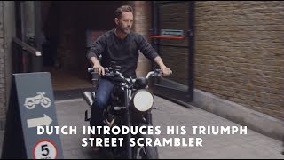 Dutch introduces his Triumph Street Scrambler [upl. by Onairda171]