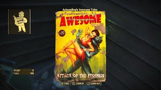 How to Find Astoundingly Awesome Tales Issue 6 Location Skylanes Flight 1981 Fallout 4 [upl. by Olsson]