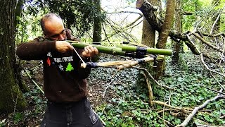 arbalète en bambou  survival crossbow [upl. by Nele]