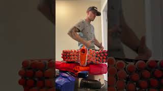 Everyday NERF Carry 7  MacDannyGun shorts [upl. by Brade]