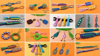 14 Best Super Easy Paracord Lanyard Keychain  How to make a Paracord Key Chain Handmade Tutorial [upl. by Dripps296]