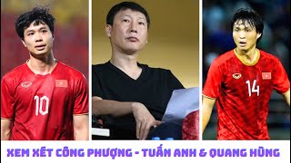 HLV Kim Sang Sik xem xét Tuấn Anh  Công Phượng  Quang Hùng [upl. by Oicor]