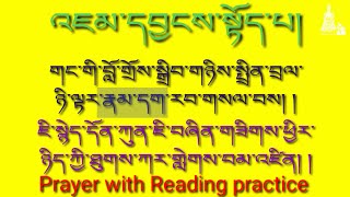 Jamyang toepa འཇམ་དབྱངས་སྟོད་པ། NamgyalPrayer with Reading practice prayer 🙏 prayer Duddha [upl. by Mloclam]