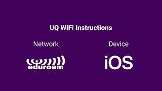 Eduroam Wifi  iOS Guide [upl. by Amadeo]