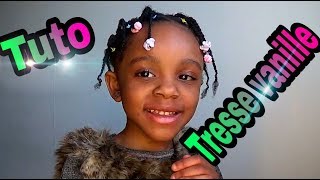 Tutoriel tresse africaine pour enfant hair styles for kids twist [upl. by Lipps]