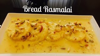 Easy Bread Rasmalai sweet Recipe  How to Make Tasty Instant Bread Rasmalai [upl. by Gertie]