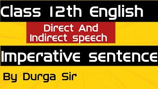 Direct And Indirect speech Imperative sentencesdirect and indirect speech [upl. by Anaira787]