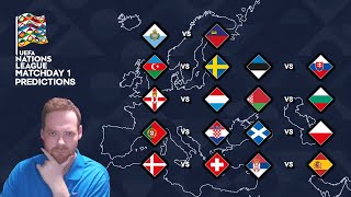 My UEFA Nations League Matchday 1 Predictions 050924 [upl. by Thad]