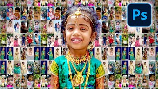 How to Create Photo Mosaic Portraits In Photoshop  Photo Collage with Contact Sheet in Photoshop [upl. by Acirred]