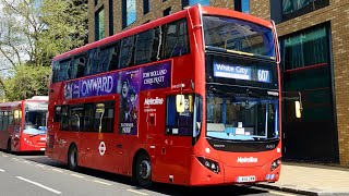 London Bus Route 607  White City to Uxbridge  Subtitles [upl. by Luben]