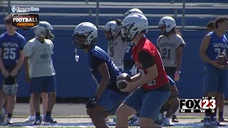 High School Football Camping Sapulpa Chieftains [upl. by Herzel]