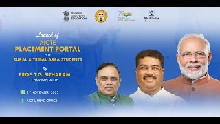 Launch of AICTE Placement Portal [upl. by Derreg4]