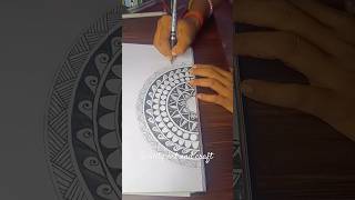 आज मैने Mandala art बनायाeasy mandala art simple mandala art quality art and craft [upl. by Norty75]