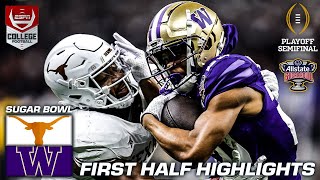 Sugar Bowl HALFTIME HIGHLIGHTS Texas Longhorns vs Washington Huskies  ESPN College Football [upl. by Eilama]