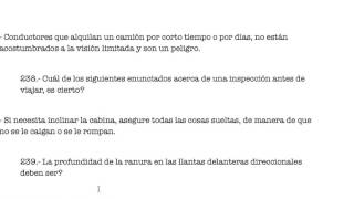 Cdl Conocimiento General  Examen Teórico De Practica Cdl En Español [upl. by Alexander]