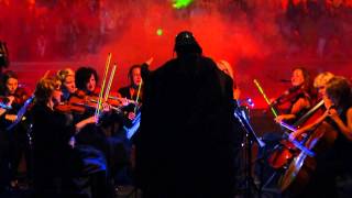 Star Wars orchestra plays light swords Darth Vader conducts the orchestra 2015 [upl. by Mosra]