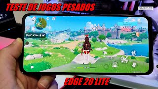 Motorola EDGE 20 LITE  TESTE DE JOGOS PESADOS  COD PUBG amp NEW STATE FREE FIRE e Genshin Impact [upl. by Rutledge]