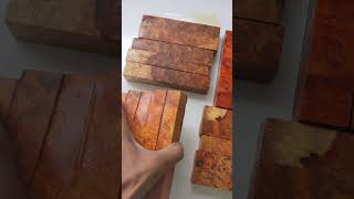 Set of 5 Large Amboyna Burl Pen Blanks  Custom Wood Blocks  Handcrafted Woodworking Supplies [upl. by Atekin909]