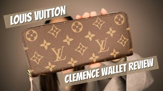 LOUIS VUITTON CLEMENCE WALLET REVIEW [upl. by Kirtley867]