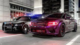 I RACED A POLICE OFFICER IN MY 850HP HELLCAT [upl. by Sirehc]