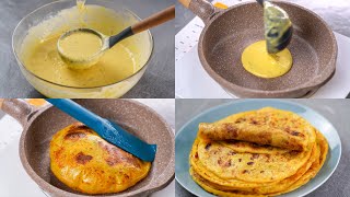 ALOO PARATHA RECIPE WITH LIQUID DOUGH  NO ROLLING NO KNEADING  ALOO PARATHA RECIPE  NOven [upl. by Etnoed955]