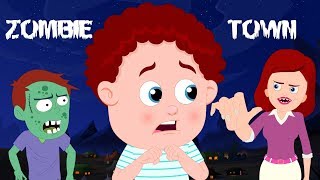 Zombie Town  Schoolies Cartoons  Halloween Songs amp Rhymes For Children  Kids Channel [upl. by Othilia]