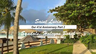 St Lucia  Sandals Halcyon Beach  February 2023  Part 2 [upl. by Awuhsoj]