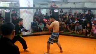 MMA War in the cage 4 silat vs muaythai [upl. by Sabanrab4]