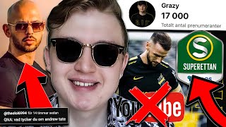 Slutar med Youtube om AIK åker ut  QampA [upl. by Willmert]