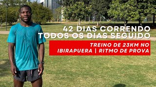 1° Episódio  TREINO DE 23KM NO IBIRAPUERA  RITMO DE PROVA Prepa Maratona SP  Desafio do Rio 2024 [upl. by Mukerji]