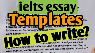 Writing templates for ielts  Discuss both views ielts essay templates  Templates for IELTS essay [upl. by Moule]