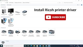 How to install Ricoh printer driver  Ricoh printer driver MP 2001l install printerdriver [upl. by Hazlett]