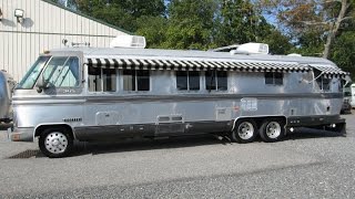 Walk Through 1987 Airstream Classic 345 Vintage Motorhome Bus GMC NASA Astrovan [upl. by Refennej]