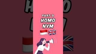 Indonesian VS English Homonym indonesian language english [upl. by Zoller]