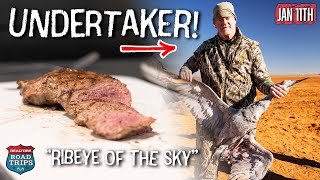 UNDERTAKER Hunting Sandhill Cranes  Catch Clean Cook  Ribeye Of The Sky RECIPE [upl. by Deming]