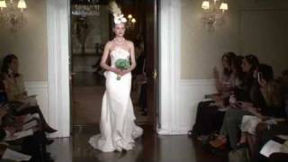 Carolina Herrera Bridal SS11  Videofashion Daily [upl. by Coombs]