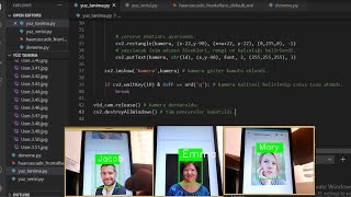 Görüntü İşleme Tabanı ile Yüz Tanıma OpenCV  Face Recognition [upl. by Lladnew]