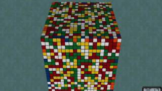 20x20x20 Rubiks Cube Solve HQ [upl. by Aeiram638]