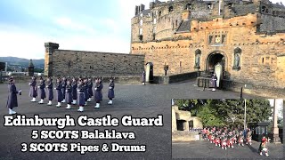 Edinburgh Castle Guard  5 SCOTS Balaklava amp 3 SCOTS PampD [upl. by Barbabra497]