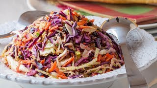 How to Make the Best Cabbage Salad  Red Cabbage Salad with Apple [upl. by Coh]