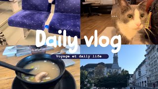 DAILY VLOG 2🌱🌧️ voyage et daily life🤍 [upl. by Rellia]