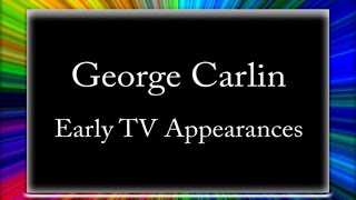 George Carlin  Early TV Appearances [upl. by Nahs]