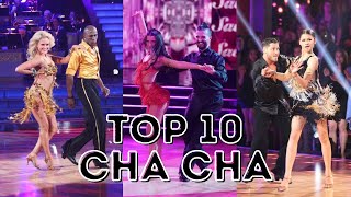 My Top Ten Cha Cha Dances on Dancing With The Stars [upl. by Athiste]