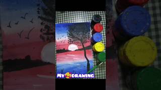 My poster colour drawing drawing scenerydrawing scenerypainting [upl. by Bautista]