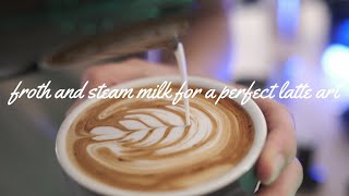 How to Froth Milk for A Perfect Latte Art Tips and Tricks For Beginners [upl. by Arutak]